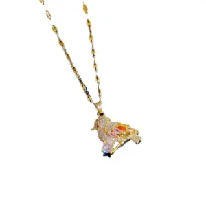 E302 Titanium Steel Chain Copper Pendant
