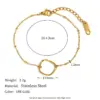 oly-2dfd6ab858759d509e6b6521dff84cef Wholesale PVD Coated Real Gold Plated 18K Gold Geometric 304 Stainless Steel Simple Style Waterproof Non Tarnish 304 Stainless Steel Bracelets
