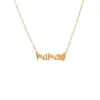 Wholesale Lady Mama Letter Heart Shape Titanium Steel Plating Necklace