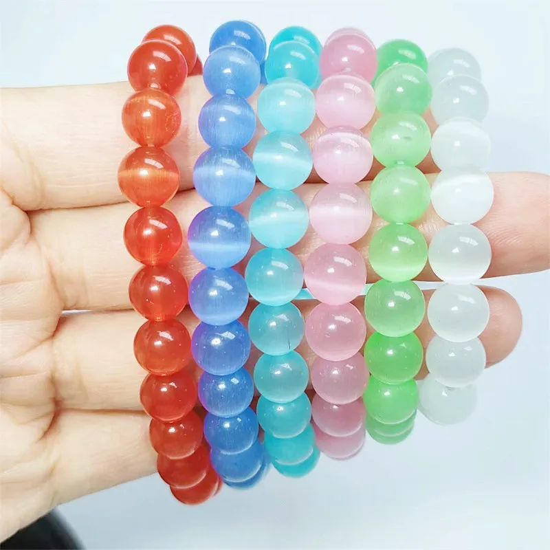 Wholesale Ethnic Style Crack Turquoise Glass Beaded Bracelets
