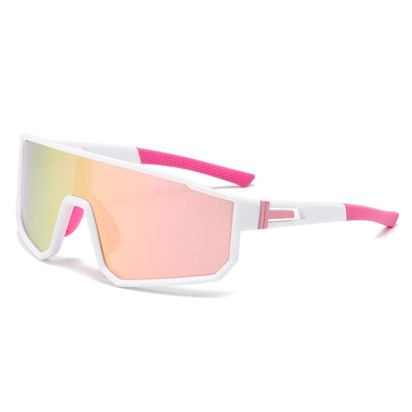 Wholesale New Fashionable Sports Glasses Anti-Uv Polarized Sunglasses for Women Outdoor Colorful One-Piece Cycling Sunglasses