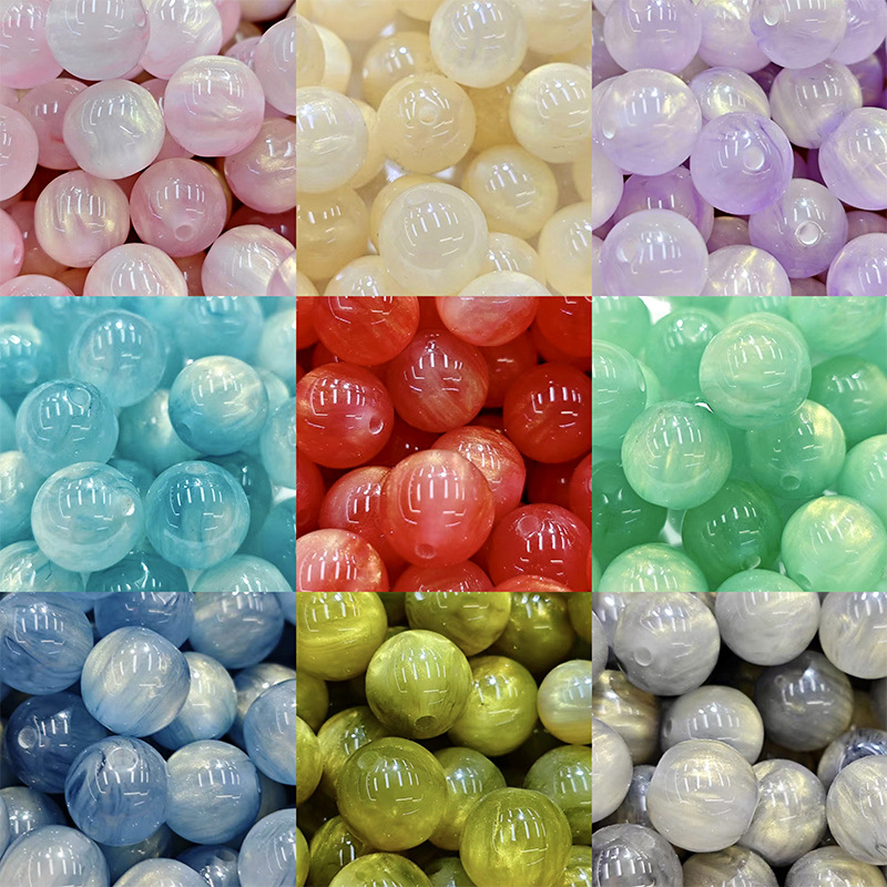 Wholesale Gilded cloud high-end halo round beads