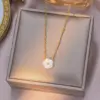 Wholesale Jewelry Casual Elegant Simple Style Flower 304 Stainless Steel Plating Jewelry Set Cable Chain
