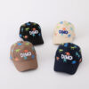 Wholesale Dinosaur graffiti peaked cap Korean style boys and girls three-dimensional embroidery DINO baseball cap Spring and Autumn new cartoon baseball cap