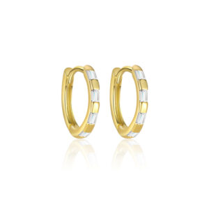 E4641-gold/pair / 925 silver