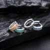 Wholesale diamond earrings men 2024 new high sense simple all-match hip hop earrings