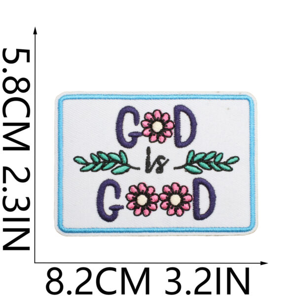 oly-2e2f98ddbed7a8438a3cad951e48e8b9 Wholesale God's Will Embroidered Cloth Patch Bag Decoration Holy Gold Patch