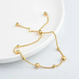 7773 Lucky Beads Bracelet / Gold
