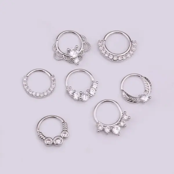 Wholesale Ear Cartilage Rings & Studs Ethnic Style Geometric Copper