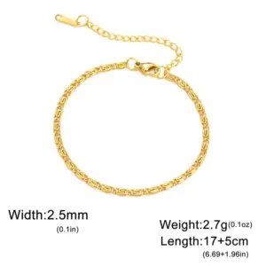 Gold Paperclip Shape Chain
