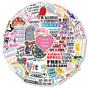 Wholesale 50 PCS/PACK creative harsh statement stickers