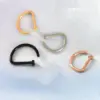 Wholesale Simple Style Solid Color Copper Nose Ring In Bulk Nose Pin