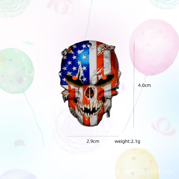 oly-2e50a4a5f87eb955b2c4cb6c56bbf1c9 Wholesale Acrylic Flatback Halloween Skull Acrylic Earrings Accessories DIY Pendant Crafts