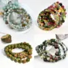 Elegant Geometric Solid Color Natural Stone Bracelets In Bulk
