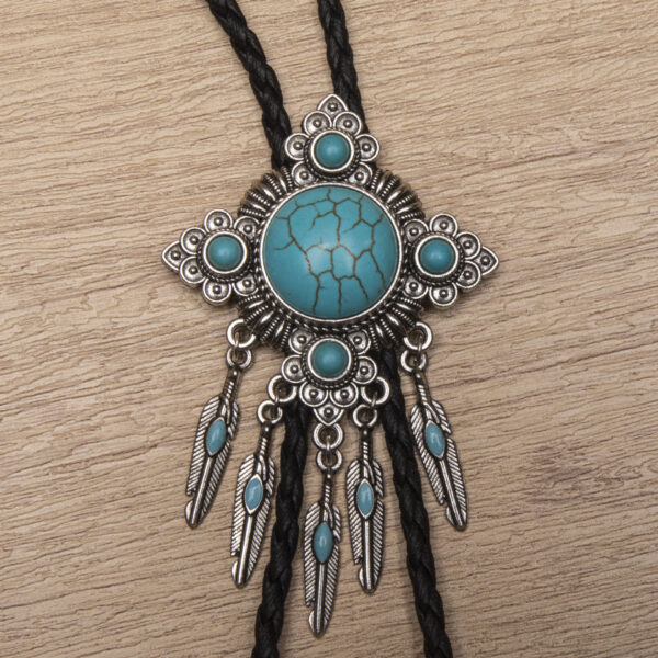 Wholesale Retro Bolo Tie Collar Rope Long Y-Shaped Necklace