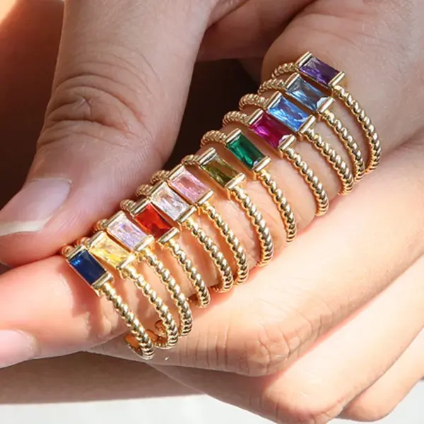 Wholesale Constellation Copper Brass Simple Style Classic Style Open Rings Rings