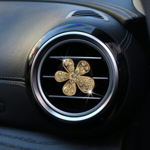 Fragrant model with card slot, gold 1 flower