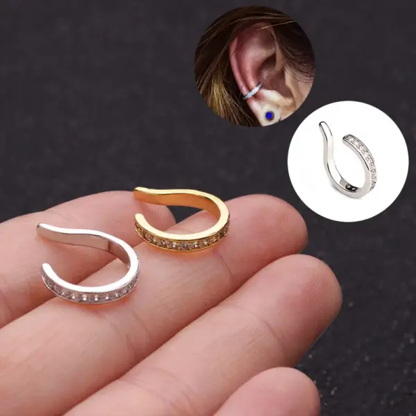 Wholesale Simple Style U Shape Copper Earrings