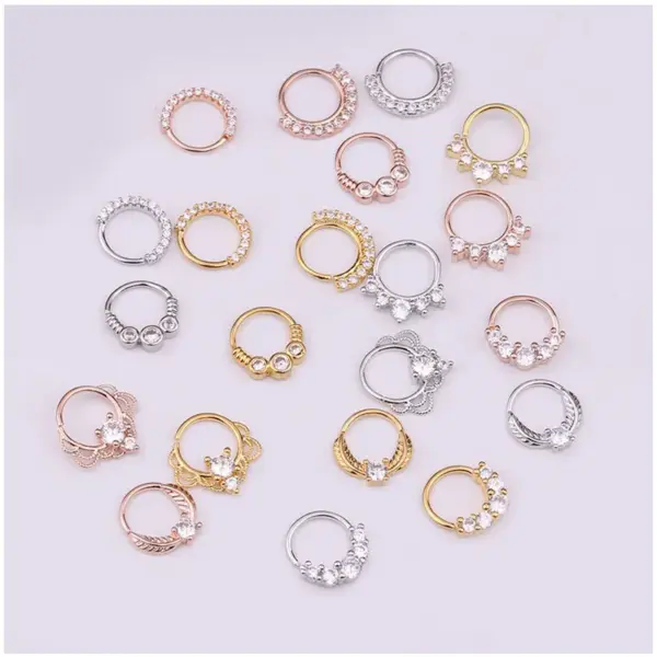 Wholesale Ear Cartilage Rings & Studs Ethnic Style Geometric Copper