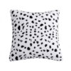 Wholesale Plush double-sided black and white spots pillow cushion cover
