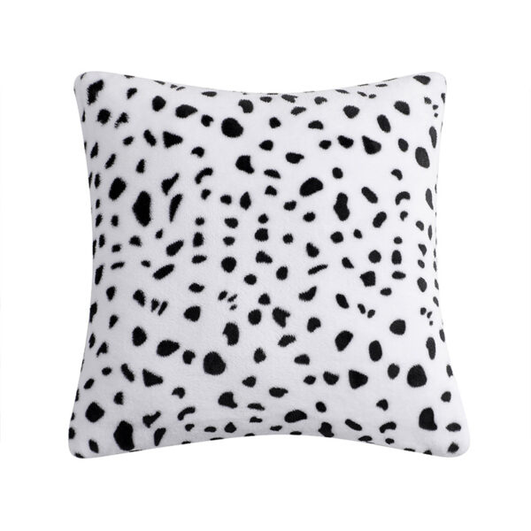 Wholesale Plush double-sided black and white spots pillow cushion cover