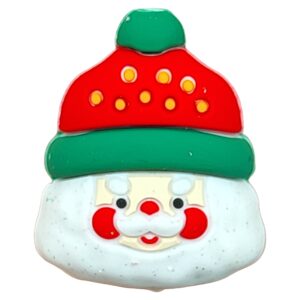 Christmas - Santa Claus Head - Z (White + Glitter)