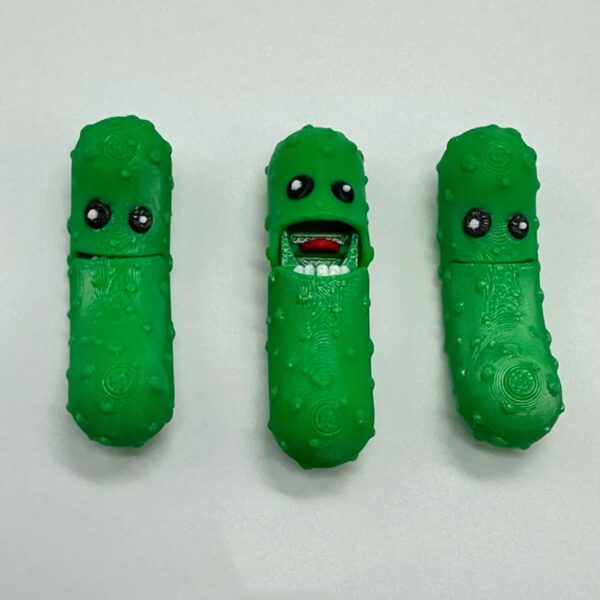 Wholesale 3D Printed Pickled Cucumber with Open Mouth, Cross-Border New Product Pickle Mystery Jar, Pickle Mystery Jar