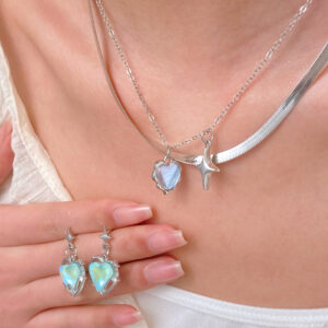 07 starburst heart 2-piece set (alloy)