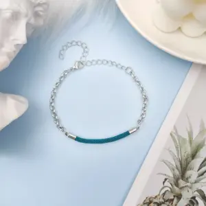 O-Ring Chain Milan Rope Hole / Blue
