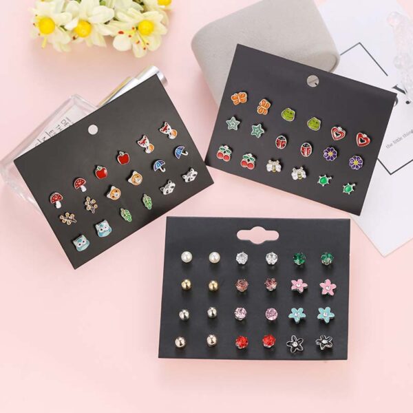 Wholesale Mixed Color Cute Animal Earrings