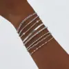 Wholesale Simple Style Solid Color 201 Stainless Steel Snake Chain Figaro Chain Chain Bracelet In Bulk