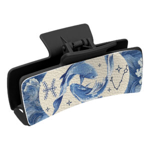 10-5 square pu leather pisces