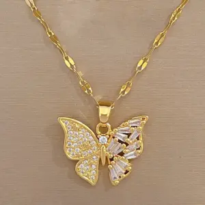 D231 Necklace [Titanium Steel Chain Copper Pendant]]