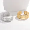 Fashion C Shape 304 Stainless Steel 18K Gold Plated Stainless Steel Bracelets In Bulk