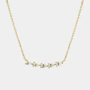 Gold 5 Water Drop Necklace