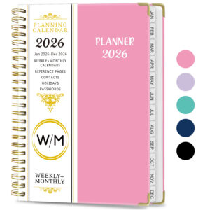 January 2026 - december 2026 / A5-pink