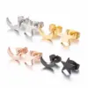 PVD Coated 18K Gold Real Gold Plated Star Moon 304 Stainless Steel Fashion Waterproof Non Tarnish Ear Studs