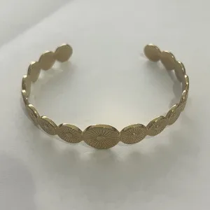 18K Real Gold Dots 8960