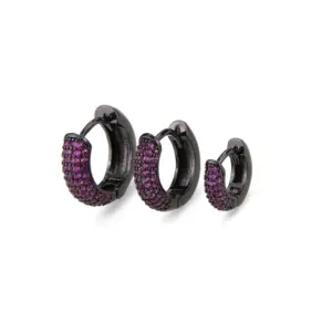 Large Black and Red Zirconium Plated