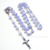 Wholesale 6mm Imitation Jade Glass Bead Cross Rosary