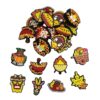 Wholesale 10pcs Thanksgiving Cartoon Animal Silicone Beaded Food