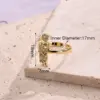 Wholesale Jewelry Vacation Modern Style Virgin Mary Heart Shape Jesus Copper Zircon 18K Gold Plated Polishing Plating Inlay Rings