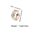 1 Piece Elegant Luxurious Geometric Plating Copper Zircon Ear Cus