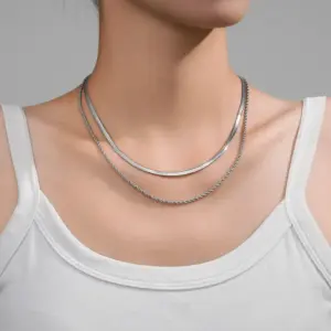 Blade Chain Hemp Flowers Chain (Steel Color)