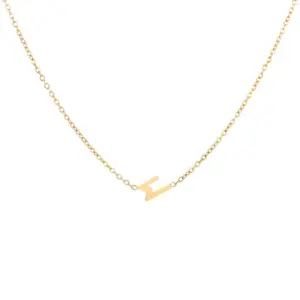 M-Shaped Necklace: / Gold