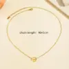 Wholesale PVD Coated Real Gold Plated 18K Gold Star Moon 304 Stainless Steel Vintage Style Simple Style Waterproof Non Tarnish 304 Stainless Steel Necklace