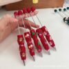 Wholesale Two-tone Christmas rhinestone ballpoint pen