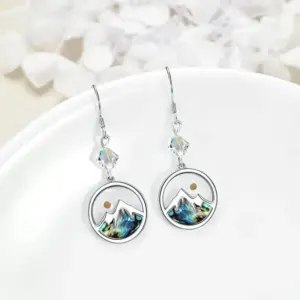 Green Shell Earrings
