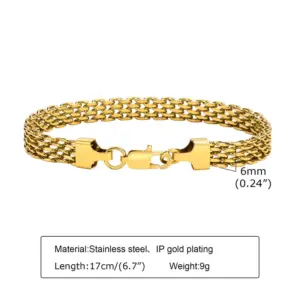 Golden Length 17cm, Width 6mm