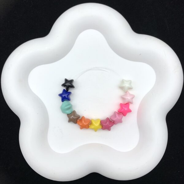 Wholesale Star acrylic through-hole bead